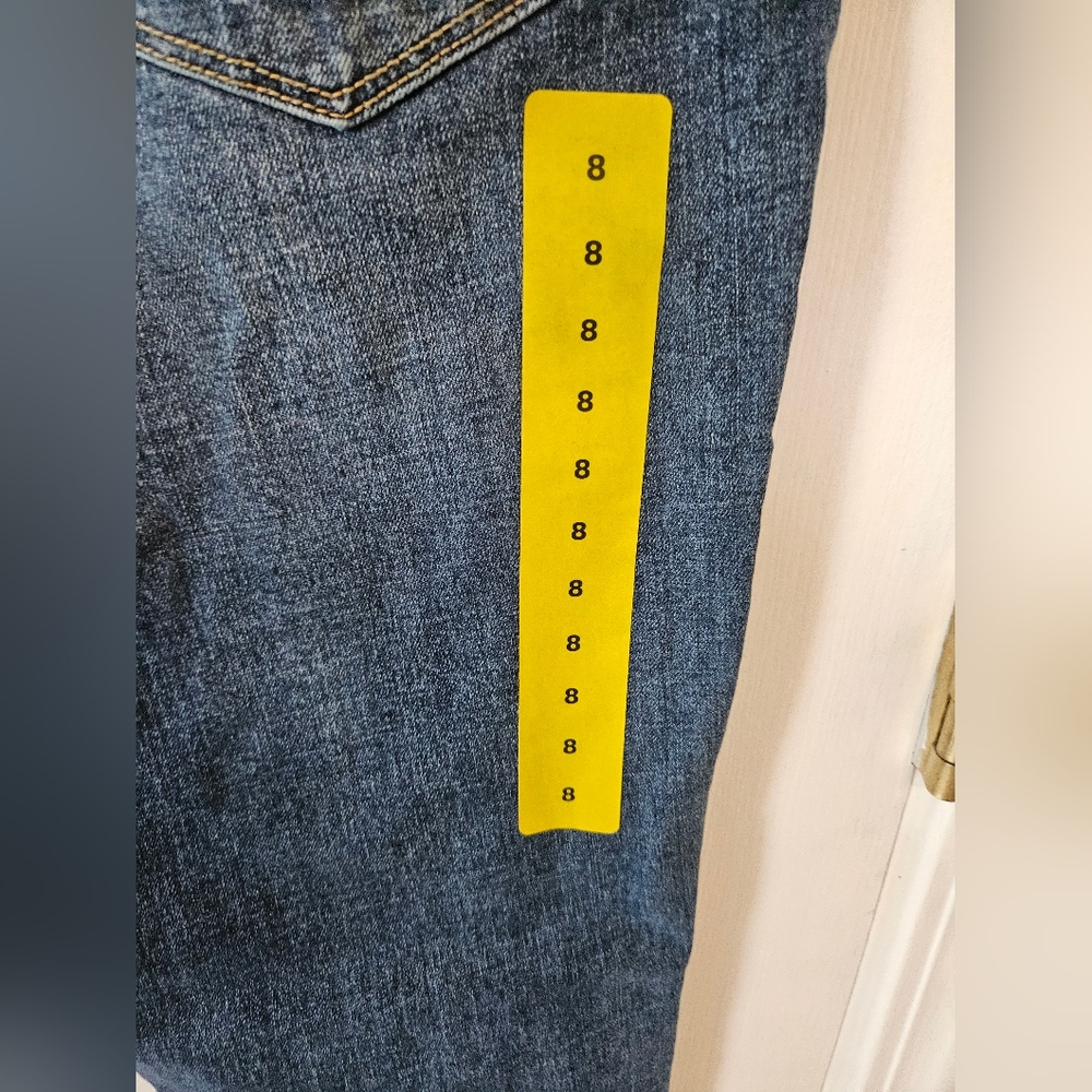 Seven7 Women's Classic Blue High Rise Skinny Jeans Size 8 - Picture 4 of 9